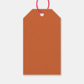 Elegante Herbstblätter Herbsthochzeit Geschenkanhänger (Rückseite)