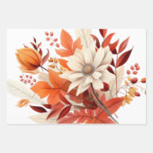 Elegante Herbstblumen Blätter Babydusche (Vorderseite 2)