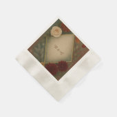 elegante Herbstblumenhochzeit Serviette (Ecke)