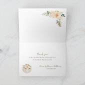 Elegante Herbstdusche Floral Pumpkin Truck Kinderd Dankeskarte (Innenseite)