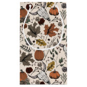 Elegante Herbsternte und Kuhschädel Kleine Geschenktüte (Rückseite)