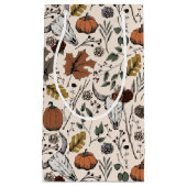 Elegante Herbsternte und Kuhschädel Kleine Geschenktüte (Vorderseite)