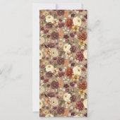 Elegante Herbstfallkarte (Rückseite)