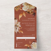 Elegante Herbstfarbe Frische Pasta machen All In One Einladung (Innen Boden)