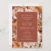 Elegante Herbstfarbe Frische Pasta machen Einladung (Vorderseite)