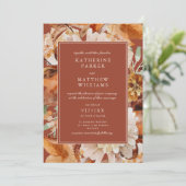 Elegante Herbstfarbe Frische Pasta machen Einladung (Stehend Vorderseite)