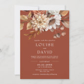 Elegante Herbstfarbe Frische Pasta machen Einladung (Vorderseite)