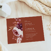 Elegante Herbstfarbe Terracotta auf Monte Tamaro Einladung