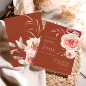 Elegante Herbstfarbe Terracotta auf Monte Tamaro Einladung