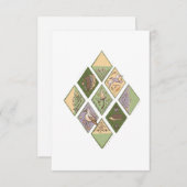 elegante Herbstflora Dankeskarte (Vorne/Hinten)