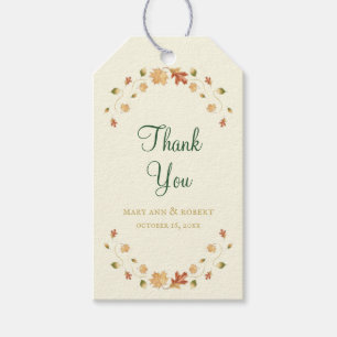 Elegante Herbstgänge Geschenkanhänger