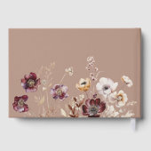 Elegante Herbsthochzeit Gästebuch (Rückseite)