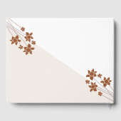 Elegante Herbsthochzeit Gästebuch (Rückseite)