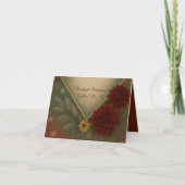 elegante Herbstkarte Dankeskarte (Vorderseite)