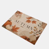 Elegante Herbstkürbisse Fußmatte (Schrägansicht)