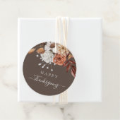 Elegante Herbstlaub glücklich Thanksgiving Geschenkanhänger (Beispiel)