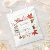 Elegante Herbstlaub Herbsthochzeit Geschenktütchen (Ausgeschnitten)