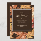 Elegante Herbstlaub Neue Zuhause Ankündigung (Vorne/Hinten)