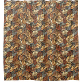 Elegante Herbstlaube aus festem Glas - Rustikaler  Duschvorhang