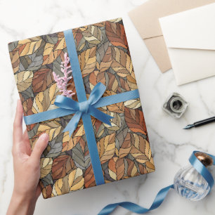 Elegante Herbstlaube aus festem Glas - Rustikaler  Geschenkpapier
