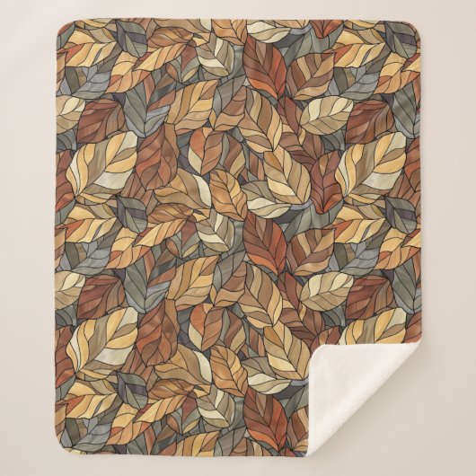 Elegante Herbstlaube aus festem Glas - Rustikaler Sherpadecke (Vorderseite)