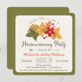 Elegante Herbstlaube, Blumenhaus-Party Einladung (Vorne/Hinten)