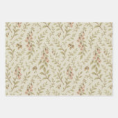 Elegante Herbstlaube | Boho Minimalistisch Farmhou Geschenkpapier Set (Vorderseite 3)