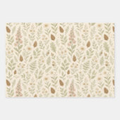 Elegante Herbstlaube | Boho Minimalistisch Farmhou Geschenkpapier Set (Vorderseite 2)