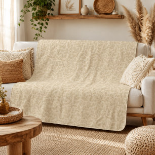 Elegante Herbstlaube   Boho Minimalistisch Farmhou Sherpadecke