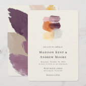 Elegante Herbstlaube Moderne Herbsthochzeit Einladung (Vorne/Hinten)