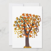 Elegante Herbstlaube Tree Romantic 1. Geburtstag Einladung (Rückseite)