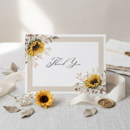 Elegante herbstliche Floral-Hochzeit Danke