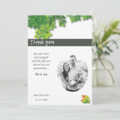 Elegante Herbstpfeife Minimalistische Hochzeit Vie Einladung (Stehend Vorderseite)