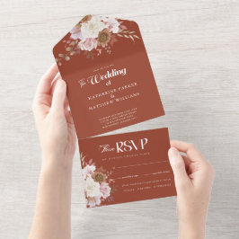 Elegante Herbstwoche All In One Einladung