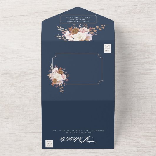 Elegante Herbstwoche All In One Einladung (Außenbereich)