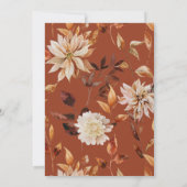 Elegante Herbstwoche Einladung (Rückseite)