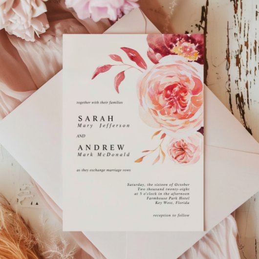 Elegante Herbstwoche Einladung