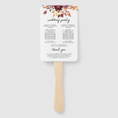 Elegante Herbstwoche Fächer (Rückseite)