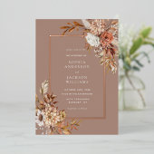 Elegante Herbstwoche Folieneinladung (Stehend vorne)