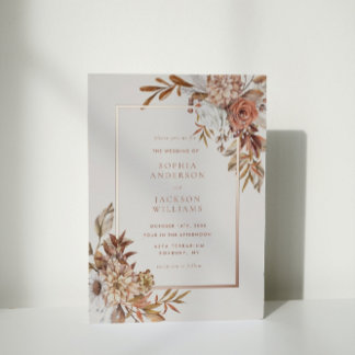 Elegante Herbstwoche Folieneinladung