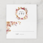 Elegante Herbstwoche Platzkarte (Außenseite Aufgefaltet)