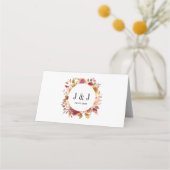 Elegante Herbstwoche Platzkarte (Rückseite)