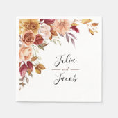 Elegante Herbstwoche Serviette (Vorderseite)