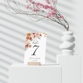 Elegante Herbstwoche Tischnummer