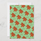 Elegante Herbstwochenende Sage Fall Floral Hochzei Einladung (Rückseite)