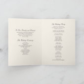 Elegante Herbstzeremonie im Blumenwald Programm (Innenseite)