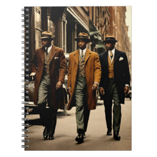 Elegante Herren der Harlem-Renaissance Notizblock