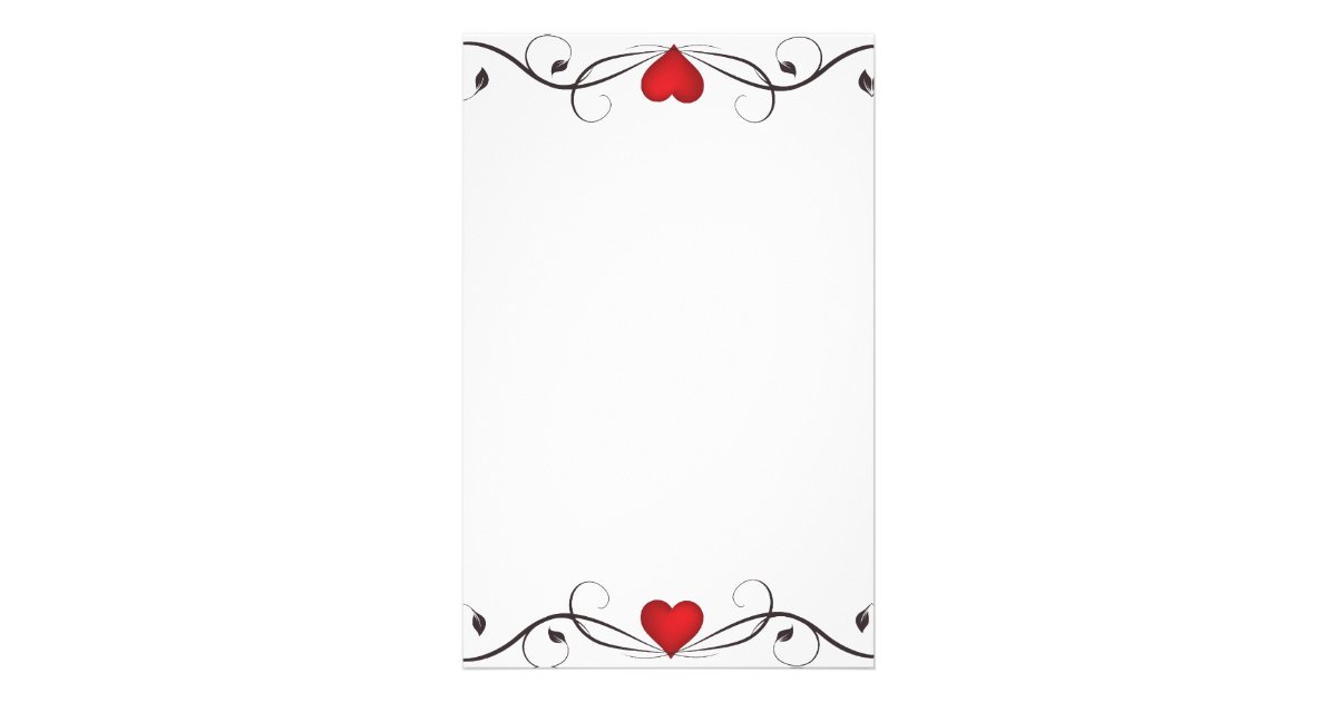 Elegante Herz Tatowierung Stationar Briefpapier Zazzle De