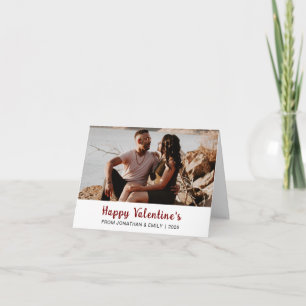 Elegante Herzen Frohen Valentinstag 1 Foto Feiertagskarte