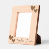 Elegante Herzen mit benutzerdefiniertem Text Geätzte Rahmen (Links)